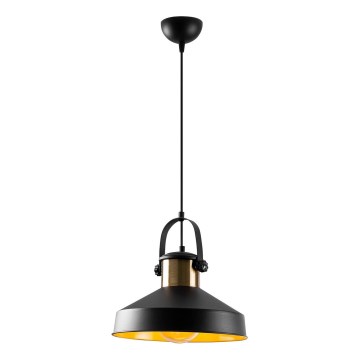 Lustr na lanku DODO 1xE27/40W/230V černá/bronzová