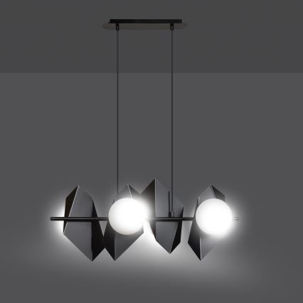 Lustr na lanku DRIFTON 4xE14/10W/230V černá
