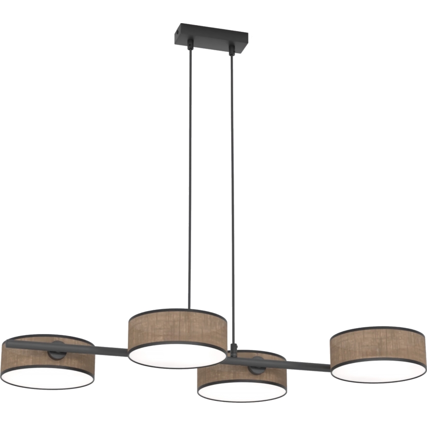 Lustr na lanku DRUMZ 4xE14/10W/230V hnědá