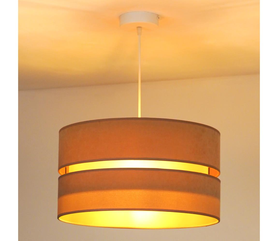 Duolla Lustr na lanku DUO 1xE27/40W/230V béžová DU8972