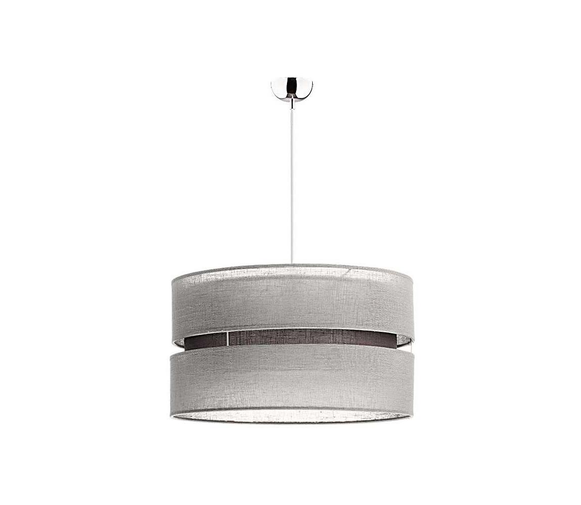 Duolla Lustr na lanku DUO 1xE27/40W/230V šedá DU7034