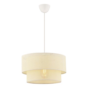 Lustr na lanku ECHO 1xE27/60W/230V krémová