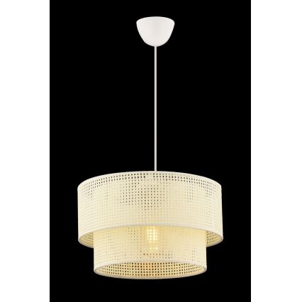 Lustr na lanku ECHO 1xE27/60W/230V krémová