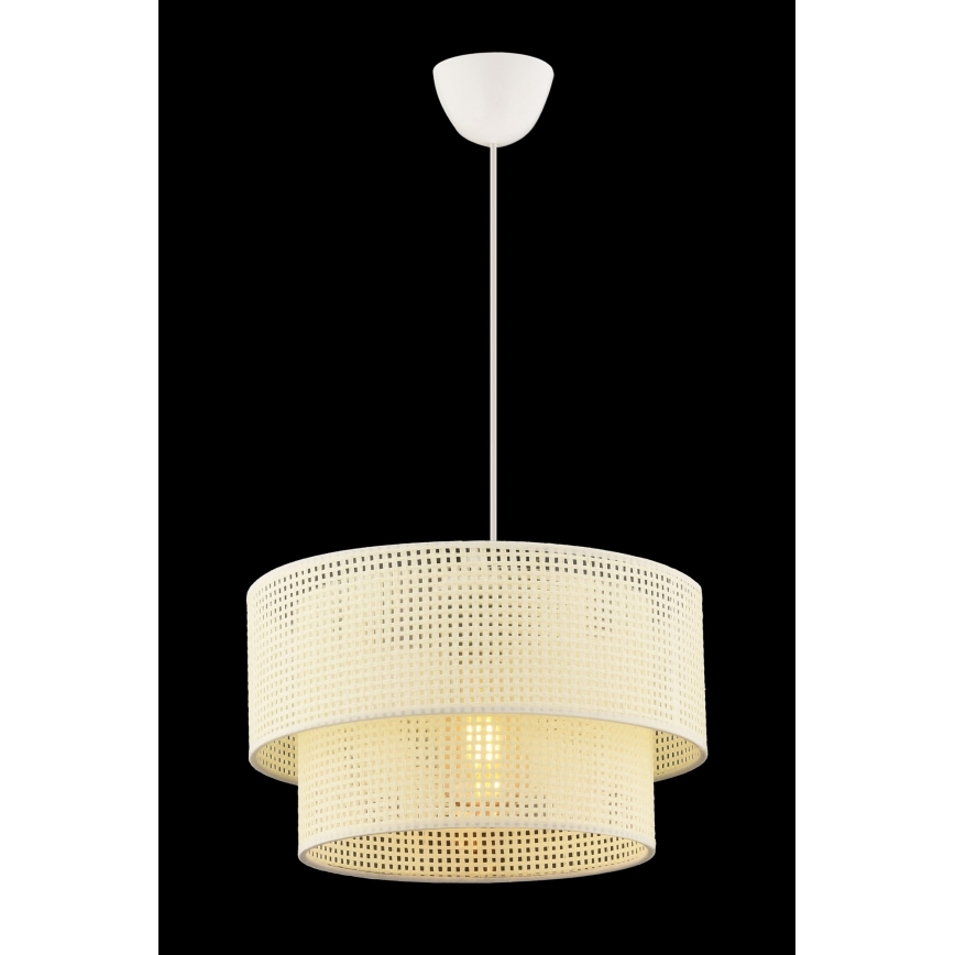 Lustr na lanku ECHO 1xE27/60W/230V krémová