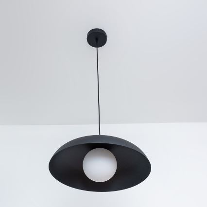 Lustr na lanku ECLIPSE 1xE27/15W/230V černá