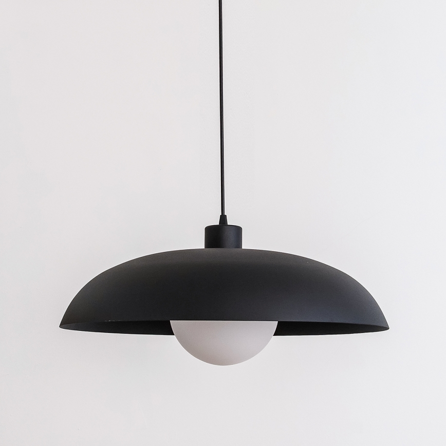 Lustr na lanku ECLIPSE 1xE27/15W/230V černá