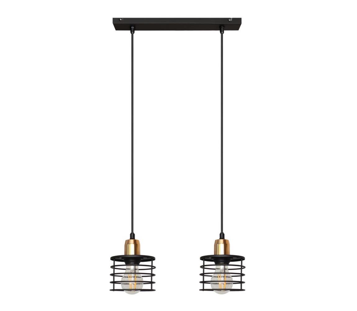 Helam Lustr na lanku EDISON 2xE27/60W/230V HE0788