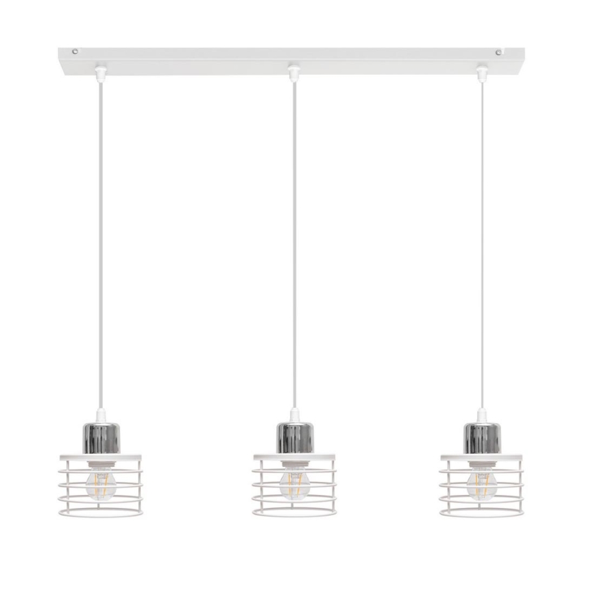 Lustr na lanku EDISON 3xE27/15W/230V