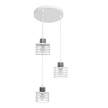 Lustr na lanku EDISON 3xE27/15W/230V