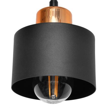 Lustr na lanku EDISON 3xE27/15W/230V