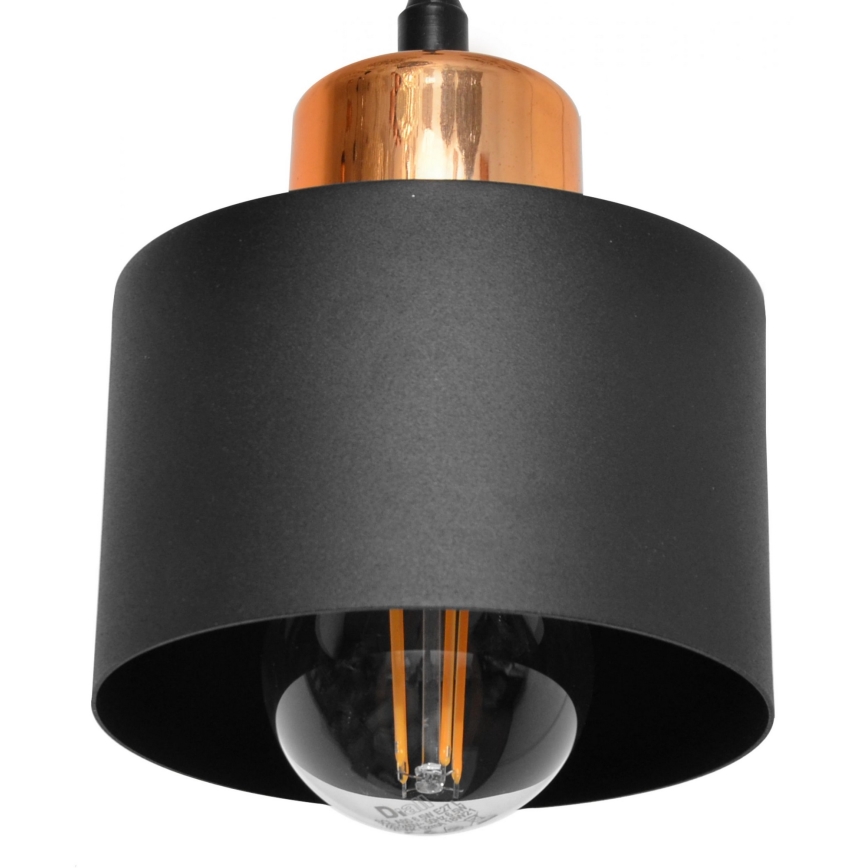 Lustr na lanku EDISON 3xE27/15W/230V