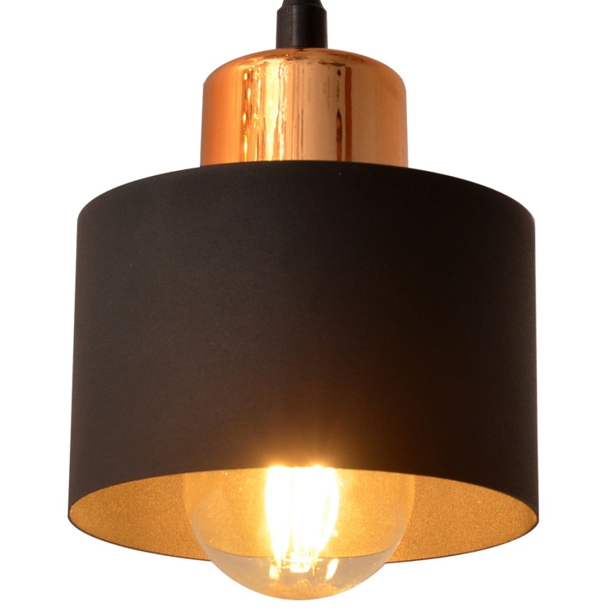 Lustr na lanku EDISON 3xE27/15W/230V
