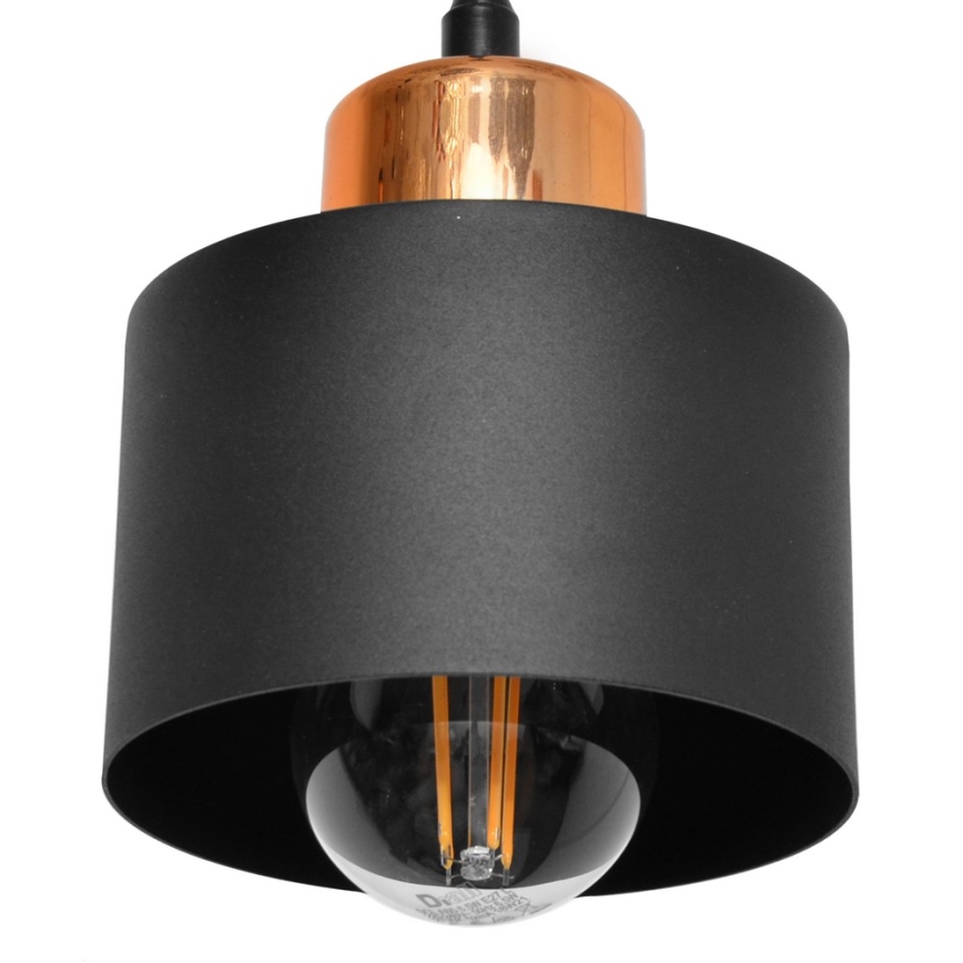 Lustr na lanku EDISON 3xE27/15W/230V