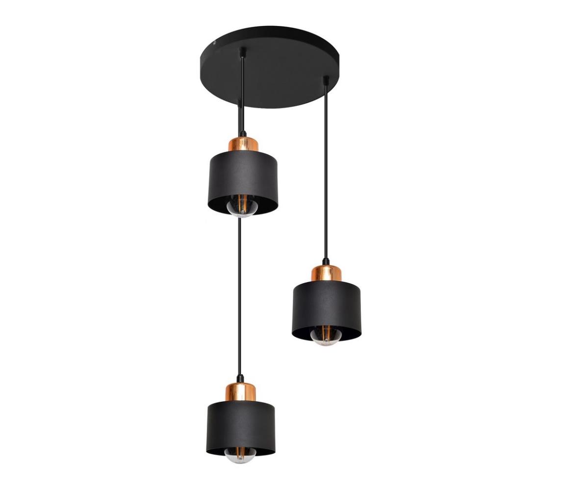 Helam Lustr na lanku EDISON 3xE27/60W/230V HE0893
