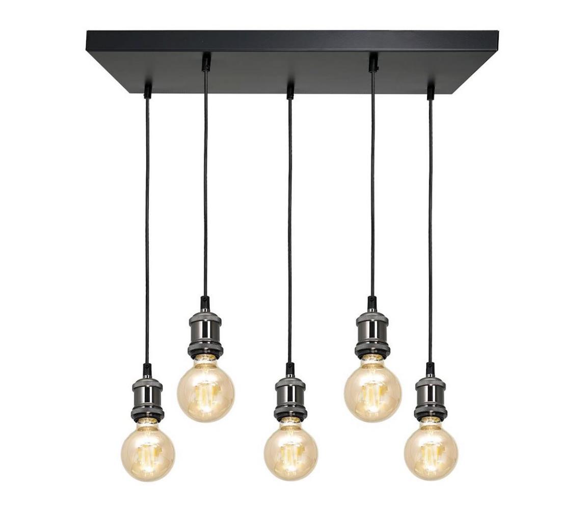 Milagro Lustr na lanku EDISON 5xE27/60W/230V MI0976