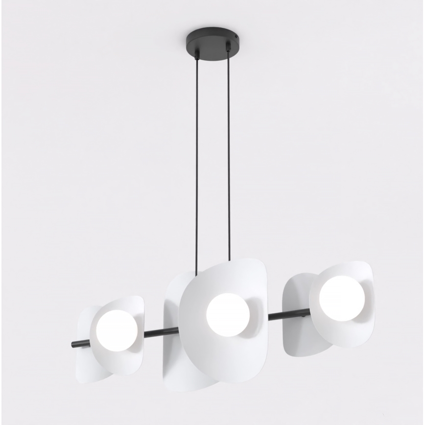 Lustr na lanku ELEMENTI 6xG9/8W/230V šedá