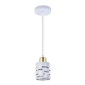 Lustr na lanku ELEN 1xE27/35W/230V bílá/zlatá
