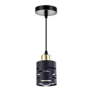 Lustr na lanku ELEN 1xE27/35W/230V černá/zlatá