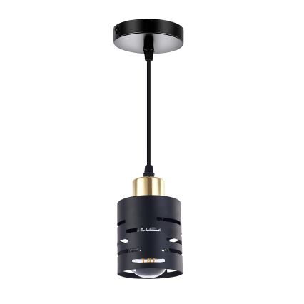 Lustr na lanku ELEN 1xE27/35W/230V černá/zlatá
