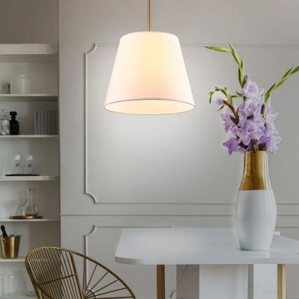 Lustr na lanku ELENA 1xE27/20W/230V bílá