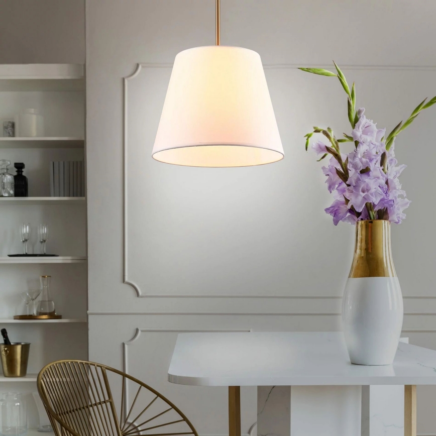 Lustr na lanku ELENA 1xE27/20W/230V bílá