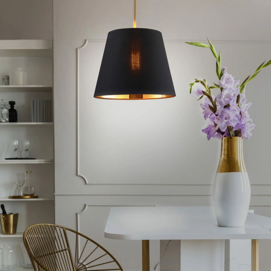 Lustr na lanku ELENA 1xE27/20W/230V černá