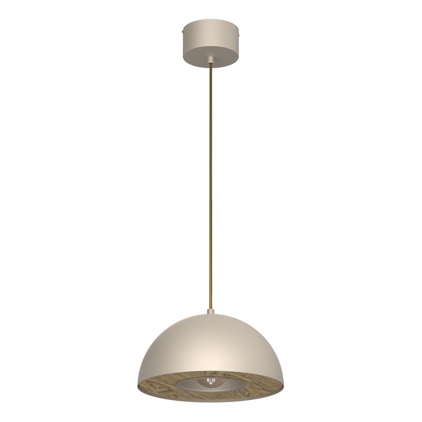 Lustr na lanku ELGUND 1xE27/15W/230V pr. 28,5 cm béžová