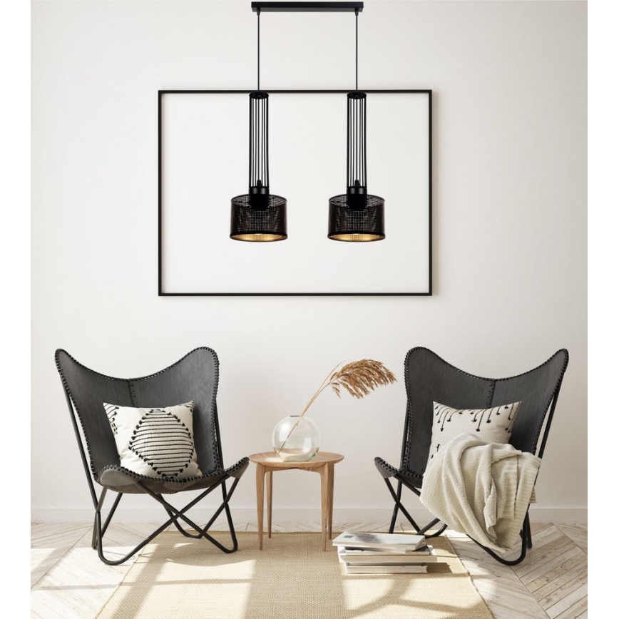 Lustr na lanku ELIS 2xE27/60W/230V