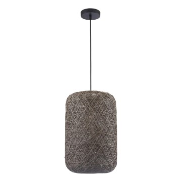 Lustr na lanku ELLEN 1xE27/20W/230V pr. 30 cm antracit