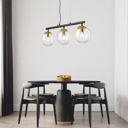 Lustr na lanku ELOISE 3xE14/15W/230V