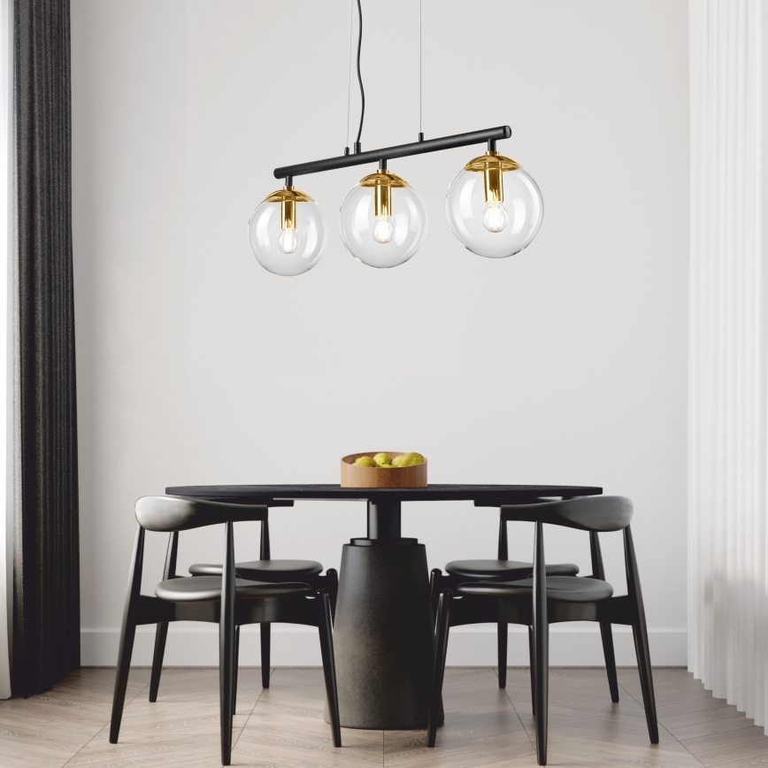 Lustr na lanku ELOISE 3xE14/15W/230V