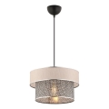 Lustr na lanku ERO 1xE27/60W/230V krémová/šedá