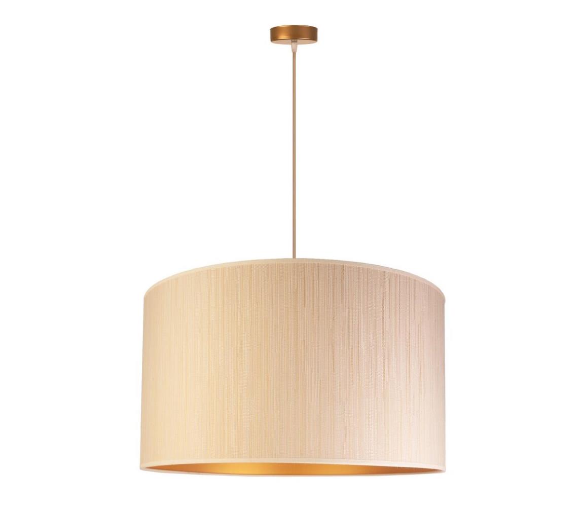 Duolla Lustr na lanku ESSEX 1xE27/40W/230V béžová/zlatá DU80481