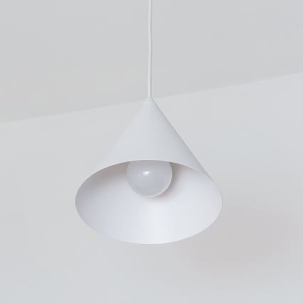 Lustr na lanku ETNA 1xE27/15W/230V pr. 18,5 cm bílá