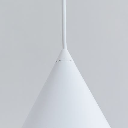 Lustr na lanku ETNA 1xE27/15W/230V pr. 18,5 cm bílá