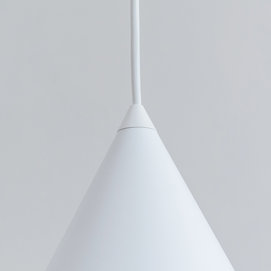 Lustr na lanku ETNA 1xE27/15W/230V pr. 18,5 cm bílá