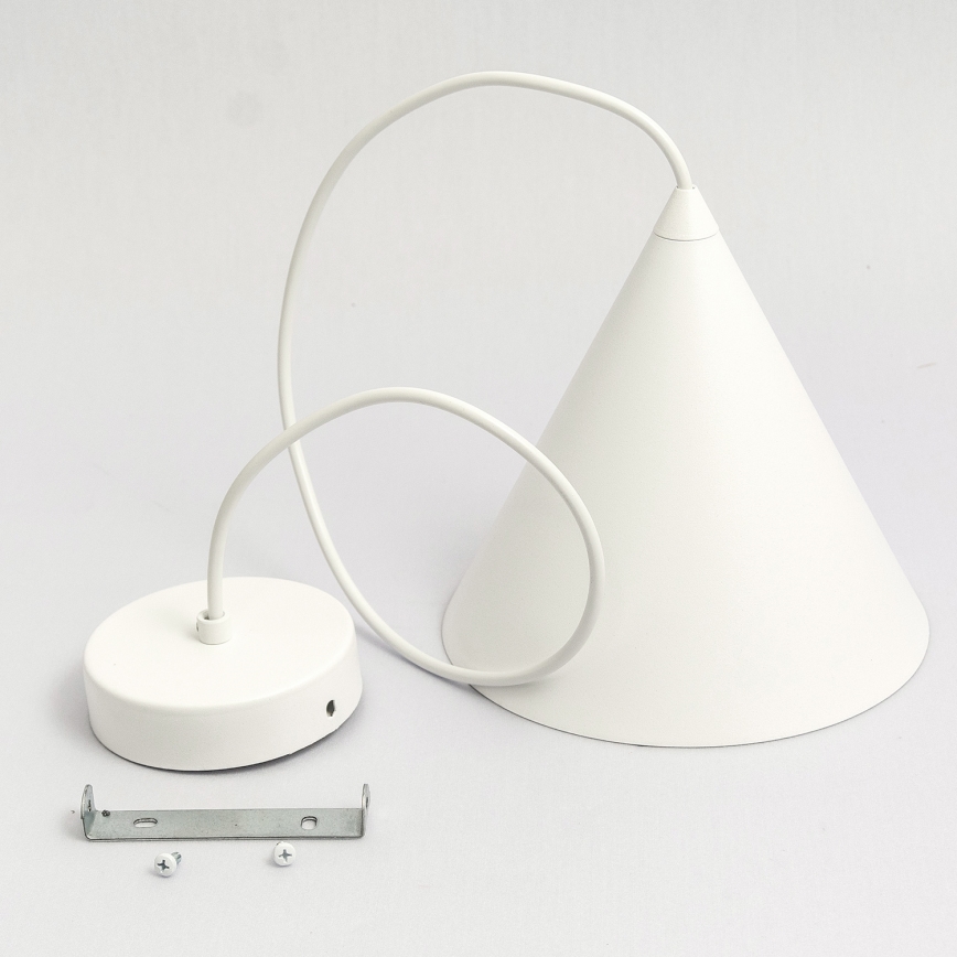 Lustr na lanku ETNA 1xE27/15W/230V pr. 18,5 cm bílá