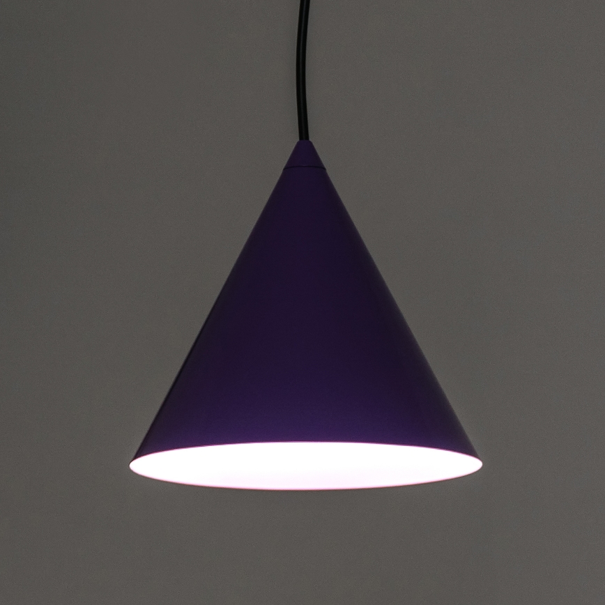 Lustr na lanku ETNA 1xE27/15W/230V pr. 18,5 cm fialová