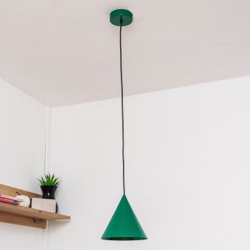 Lustr na lanku ETNA 1xE27/15W/230V pr. 18,5 cm zelená