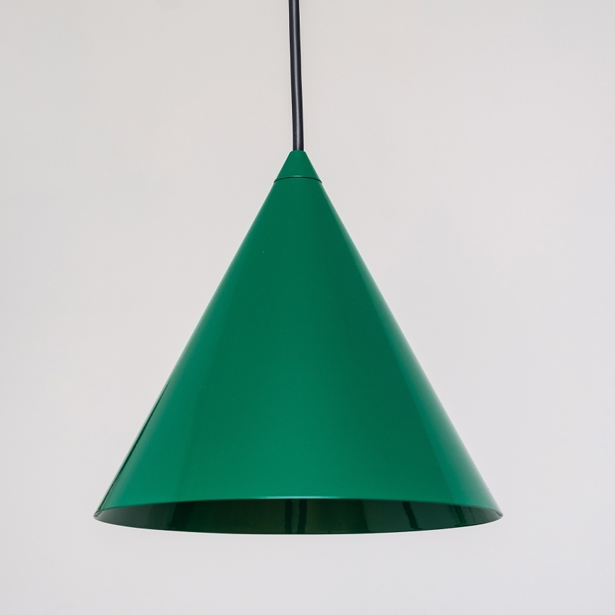 Lustr na lanku ETNA 1xE27/15W/230V pr. 18,5 cm zelená