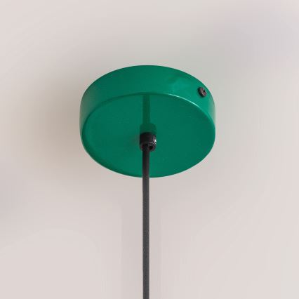 Lustr na lanku ETNA 1xE27/15W/230V pr. 18,5 cm zelená
