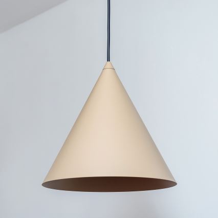 Lustr na lanku ETNA 1xE27/15W/230V pr. 25 cm béžová