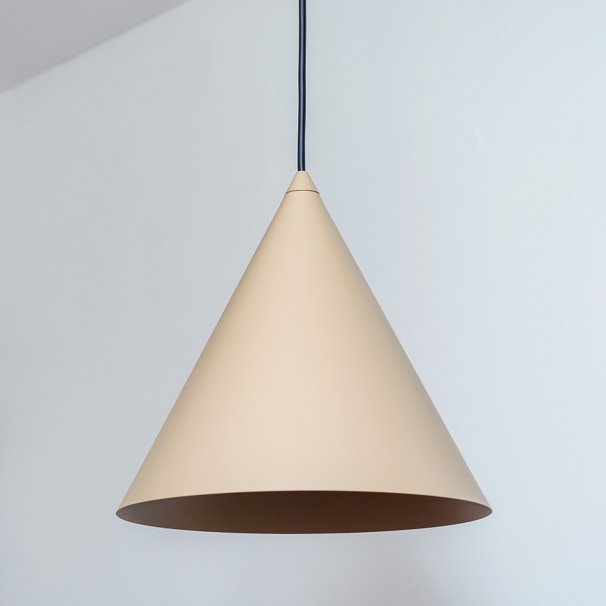 Lustr na lanku ETNA 1xE27/15W/230V pr. 25 cm béžová