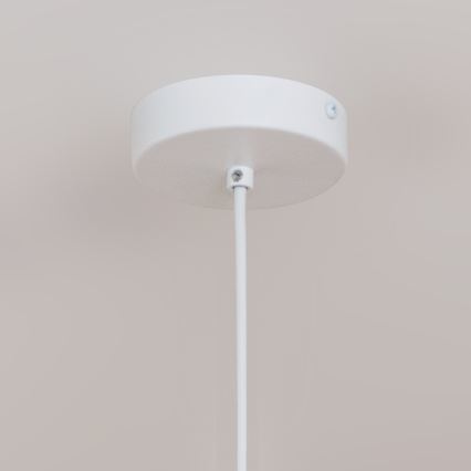 Lustr na lanku ETNA 1xE27/15W/230V pr. 25 cm bílá
