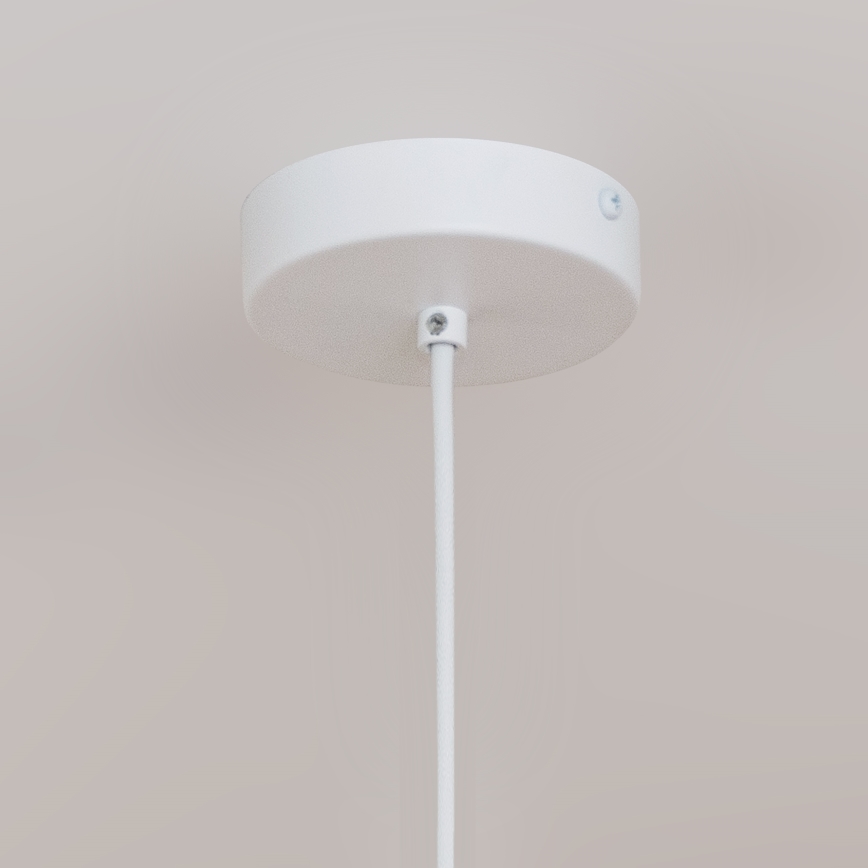Lustr na lanku ETNA 1xE27/15W/230V pr. 25 cm bílá