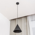 Lustr na lanku ETNA 1xE27/15W/230V pr. 25 cm černá