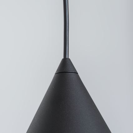 Lustr na lanku ETNA 1xE27/15W/230V pr. 25 cm černá
