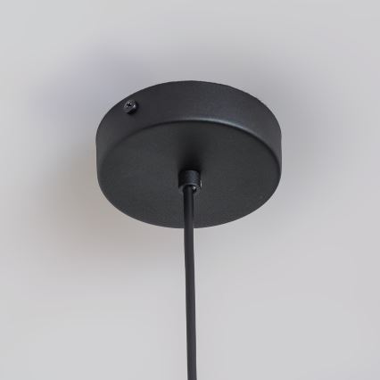 Lustr na lanku ETNA 1xE27/15W/230V pr. 25 cm černá