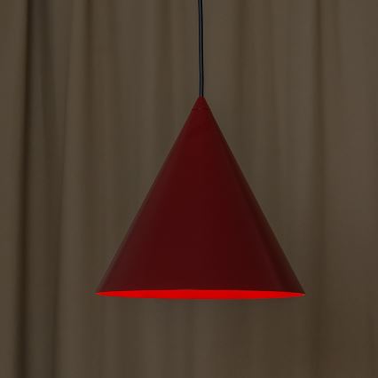 Lustr na lanku ETNA 1xE27/15W/230V pr. 25 cm červená