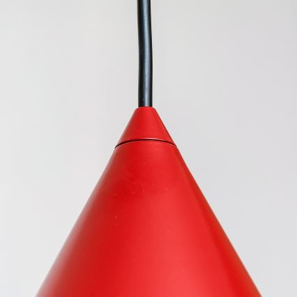 Lustr na lanku ETNA 1xE27/15W/230V pr. 25 cm červená